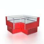 Витрины "Айс КУБ-Ув" +1+6 угол внутренний